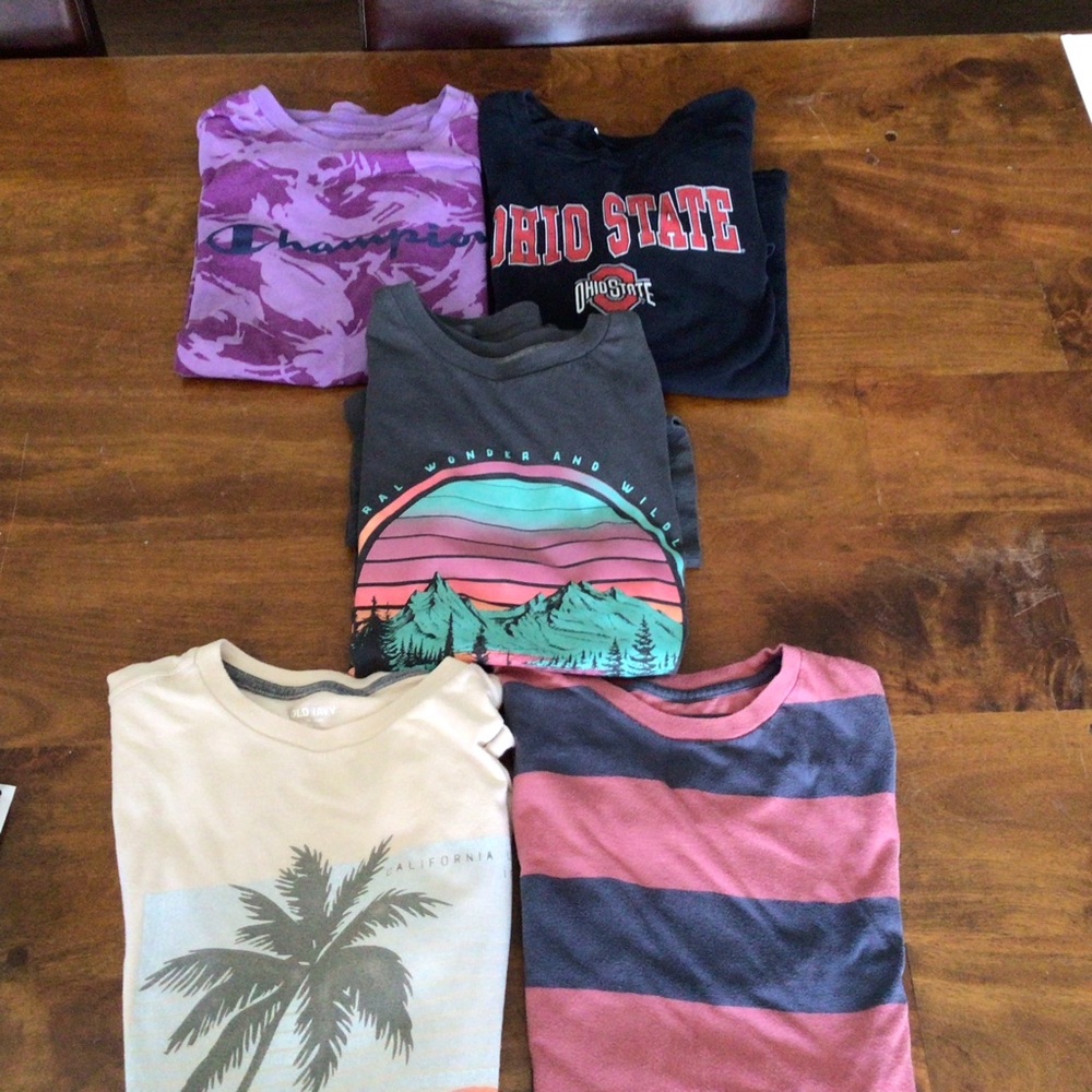 (5) Kids T-shirts Size XL (14-16)